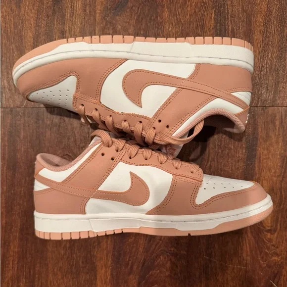 Nike Dunk Low- White/Rose Whisper Women’s size 8.5 - Picture 4 of 6